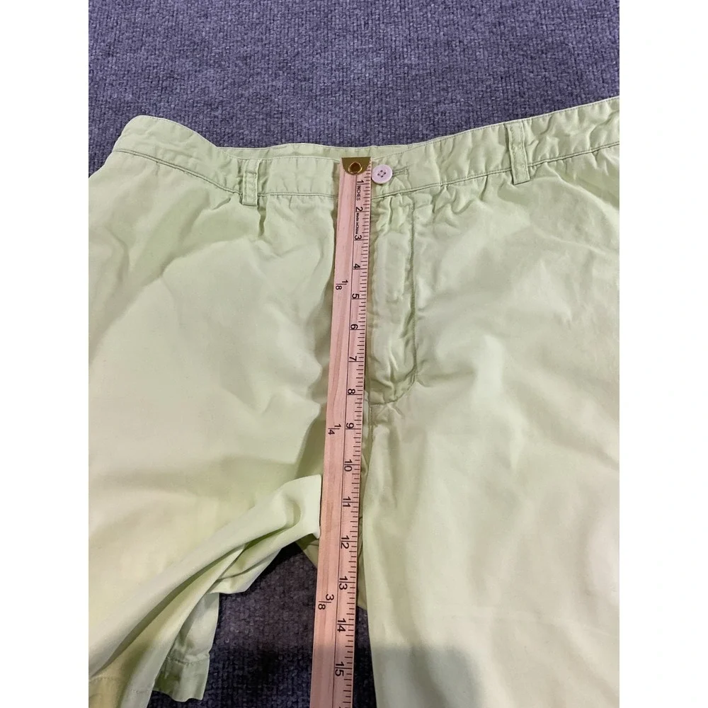 Vineyard Vines Club Shorts Men's 38 Lime Green Flat Front Chino Casual Preppy Sh